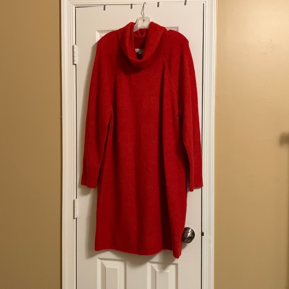 Turtleneck sweater dress